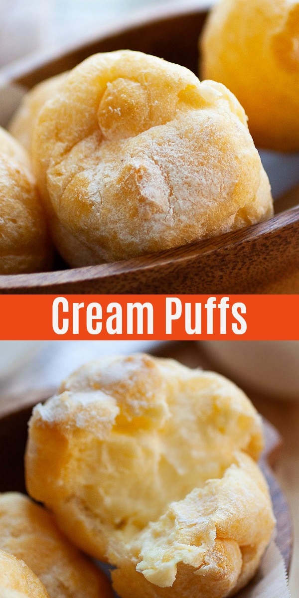 Cream Puffs - this yummy cream puff recipe is perfectly fluffy and creamy. It's so easy to make and is sure to impress your guests!