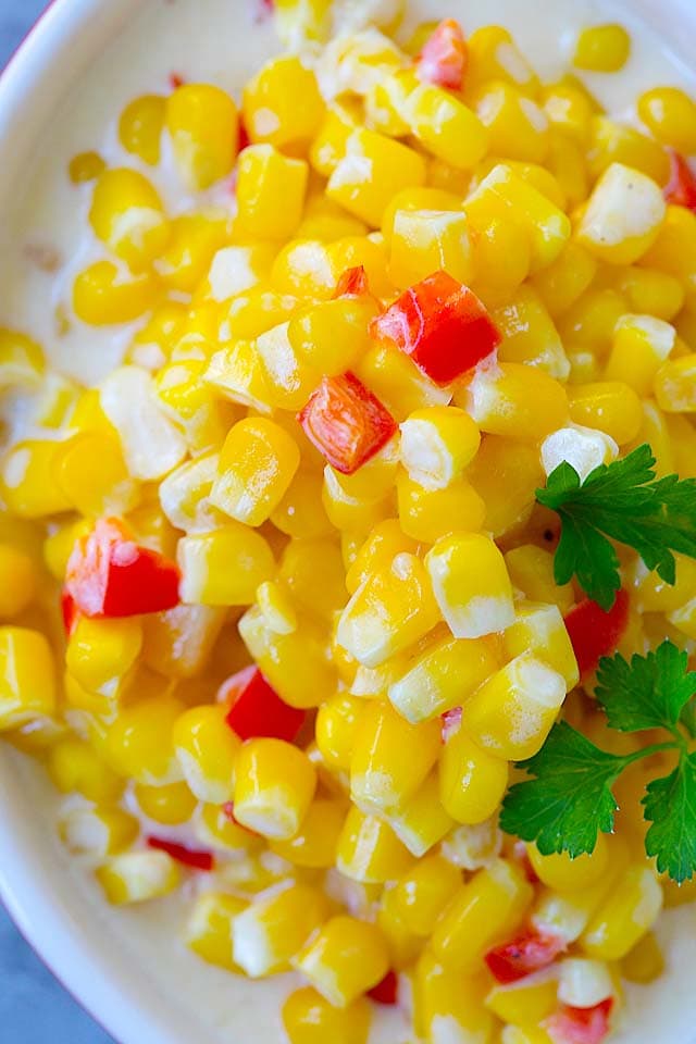 Healthy Creamed Corn recipe.